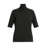 Tidløs Stilfuld Strik Polo Sweater