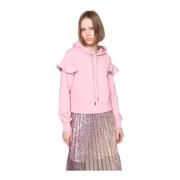 Ruffle Hoodie Langærmet Overline