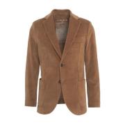 Corduroy Texture Jersey Blazer, Patched Pocket