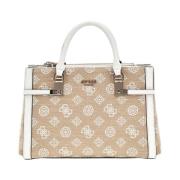 Beige Status Satchel Taske til Kvinder