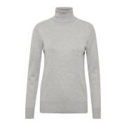 Perlegrå Rollneck Sweater