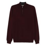 Luksus Uld Cashmere Half-Zip Strik