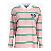 Langærmet Polo Shirt Pink Kvinder