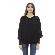 Trendy Langærmet Sweater med Lomme