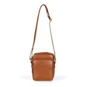 Tan Læder Crossbody Taske