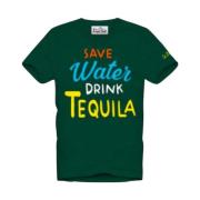 Kortærmet tee Save water tequila