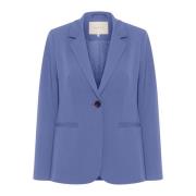 Blå Indigo Blazer Jakke