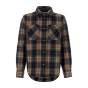 Broderet Flannel Skjorte