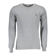 Slim Langærmet Sweater Grå