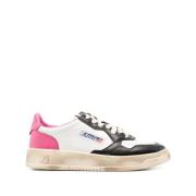 Vintage Low Sneakers Sort/Rosa