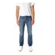 Klassisk Straight Fit Mid Waist Jeans