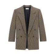 Ternede Beige Sort Brun Blazer