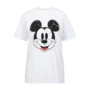 Mickey Crew-Neck T-Shirt med Studs