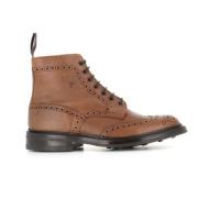 Håndlavet Cognac Brogue Støvler