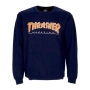 Crewneck Sweatshirt Navy Orange