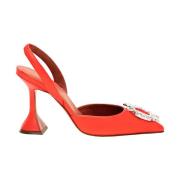 Tangerine Slingback Pumps