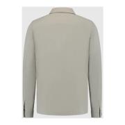 Stræk Crêpe Overshirt i Taupe