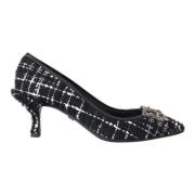 Sort Tweed DG Amore Hæle Pumps