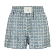 Silkeprintede Shorts