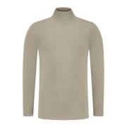 Essentiel Striktrøje Turtleneck Sweater Grå