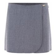 Wrap skort med lynlås