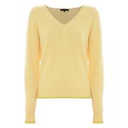 Angora Uld V-Hals Jumper