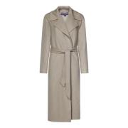 Beige Cashmere Wrap Coat AW24