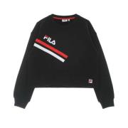 Sort Beauty Cropped Crew Sweatshirt Letvægts