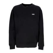 Sort Crewneck Sweatshirt med V Stil