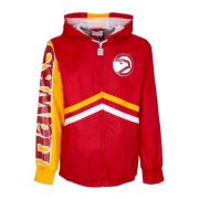 Atlanta Hawks Windbreaker Fuldt Lynlås Rød/Gul