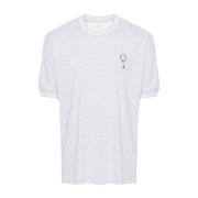 Grå Tennis Logo Stribe T-shirt