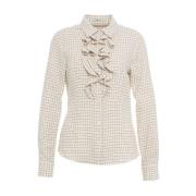 Beige Skjorte AW24 Stilfuldt Klassisk Design