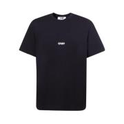 Sort Crew-neck T-shirt med Logo