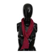 Luksuriøst Bordeaux Foulard Tørklæde