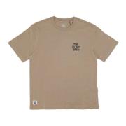 Khaki Tee med Timber Broderi