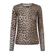 Leopard Mesh LS T-Shirt