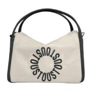 Beige Nylon Dame Taske