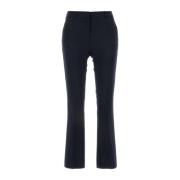 Midnight Blue Wool Stretch Pant