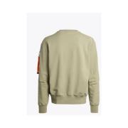 Beige Sabre Sweatshirt med Nylonindsatser