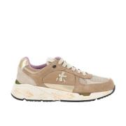 Beige Sneakers med 4cm Højde