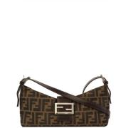 Pre-owned Stof fendi-tasker