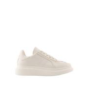 Hvide Læder Oversized Sneakers