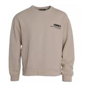 Sweatshirt med logo detaljer