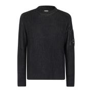 Ribbet Fleece Strik Sweater