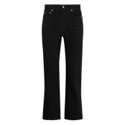 Flared Boot-Cut Jeans med Metal Detaljer