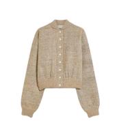 Farverig Uld Bomber Sweater