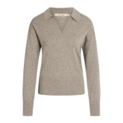 Aziza Strik Polo Sweater i Nomad