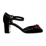 Roser Velvet Ankelrem Pumps