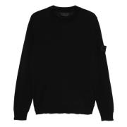 Sort Merino Sweater Ghost Girocollo