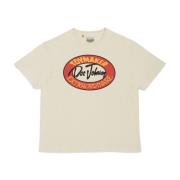 Vintage Print T-shirt med Glittery Logo